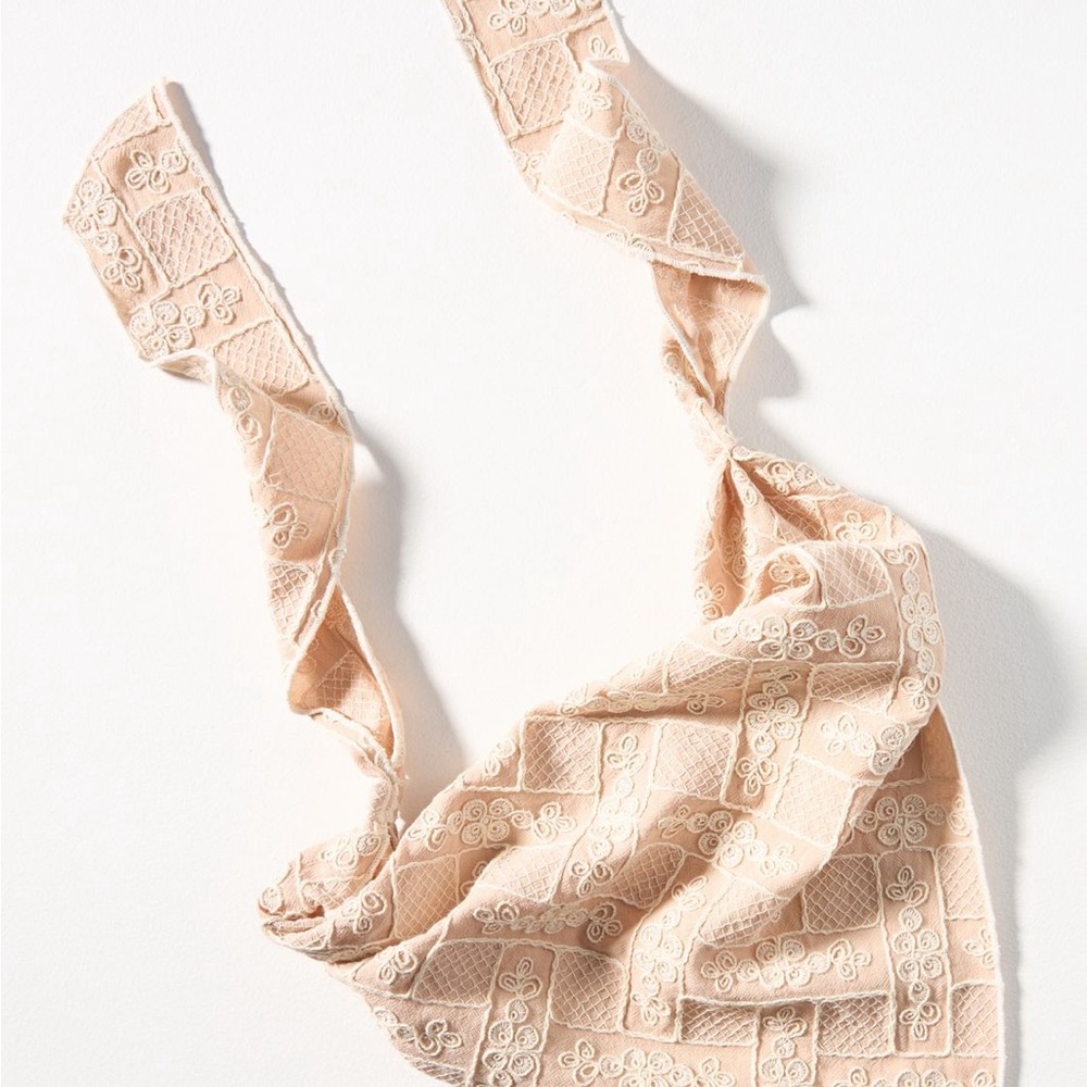 Anthropologie Embroidered Head Scarves, NWT
